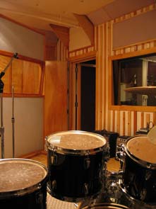 Sonar drum kit in our iso room